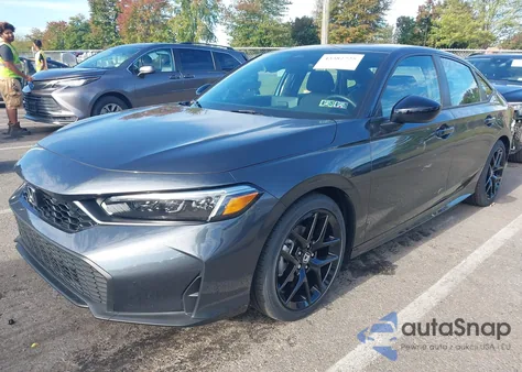 2025 Honda Civic Sport из США, поврежденный, VIN 2HGFE2F59SH605340